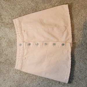 Forever 21 light pink jean mini skirt